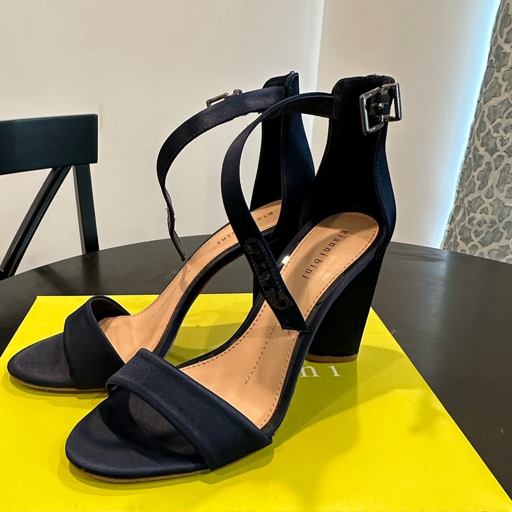 Formal heels.  Navy.  Size 8.5.  Worn once for an hour.